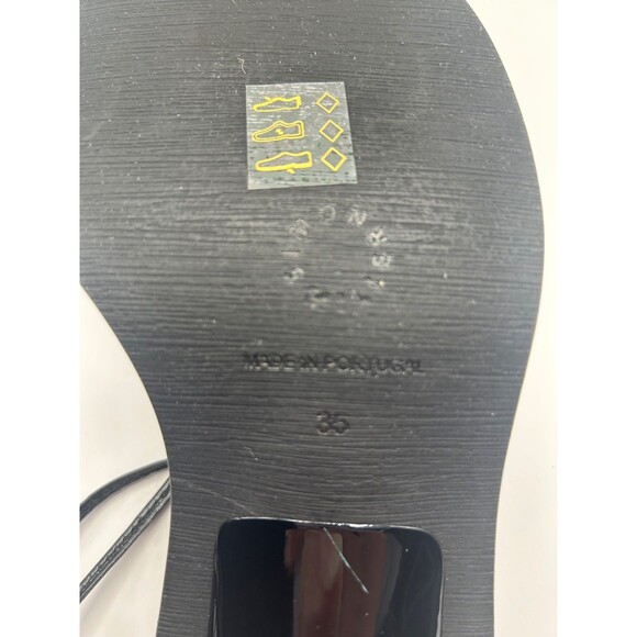 Simon Miller F213 Wrapping Ankle Tie Thong Sandals Size 35, US 4.5-5 Black NEW - Picture 8 of 8